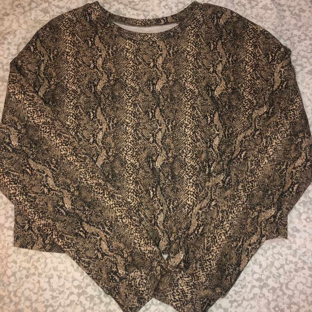Zara snakeskin sweater